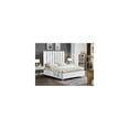 thumbnail image 4 of Velvet Upholstered Bed with Tufting & Chrome Accents - Low Profile Design, 4 of 6