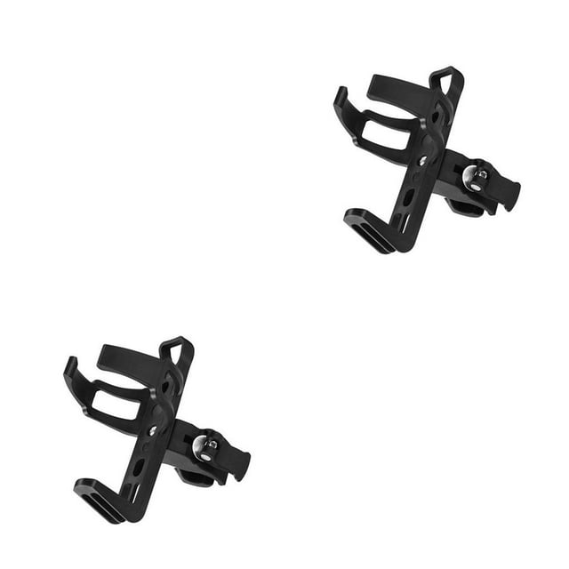 tamizeot Bike Cup Holder Outdoor Cycling Drink Cage Riding Bicycle Frame Fork Mount Expanding Motorcycle Water Bottle Rack black 2Set