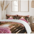 thumbnail image 6 of Ambesonne Romantic Duvet Cover Set, Falling Petals Tree Tunnel, 2-Calking, Pink Dark Brown, 6 of 7