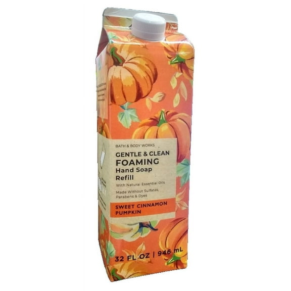 Bath & Body Works Sweet Cinnamon Pumpkin Gentle Foaming Hand Soap Refill 32 fl oz