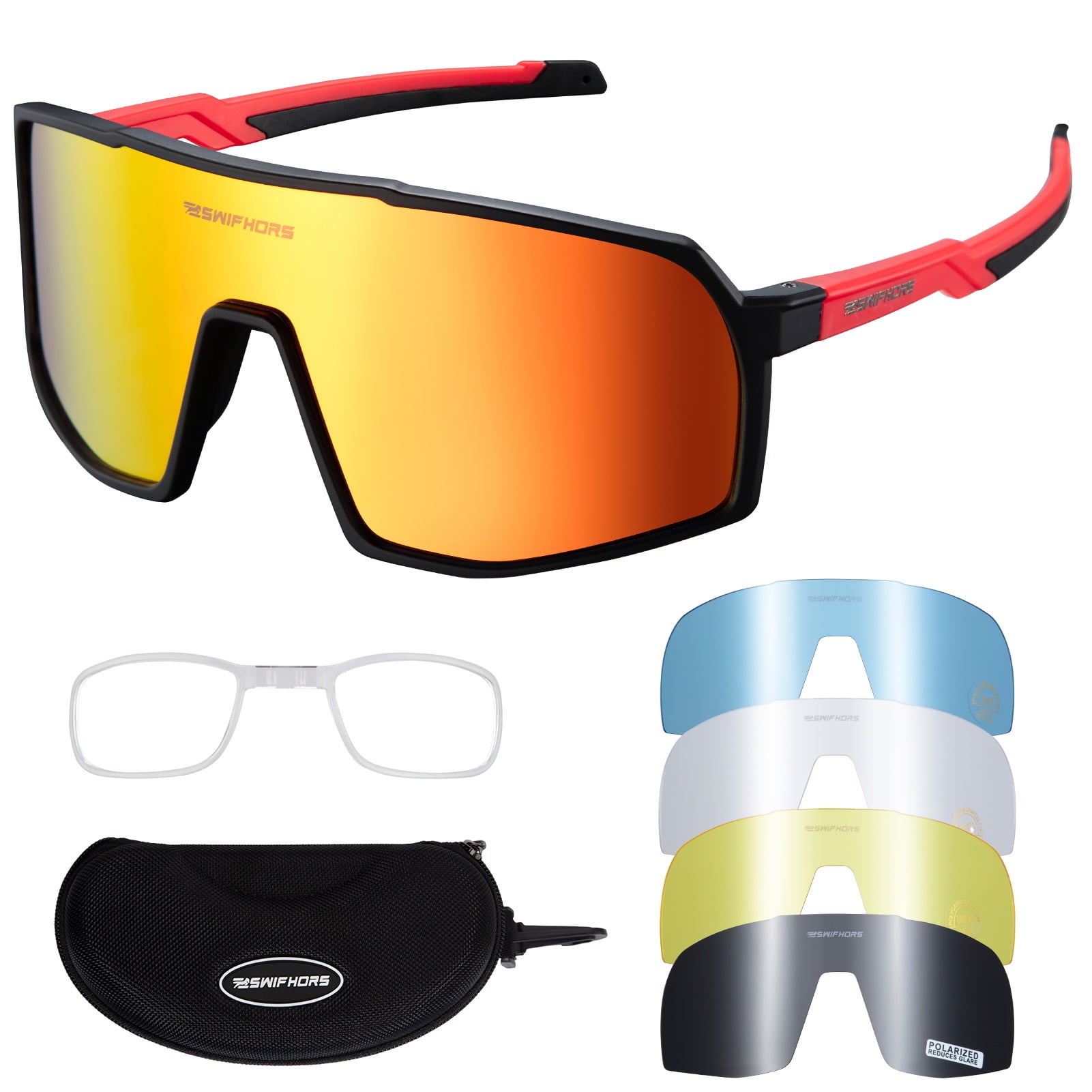 Details about   Cycling Glasses Sports Sunglasses Polarized Cycling Riding Unisex Sunglasses NEW 