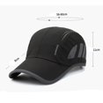 thumbnail image 2 of Sun Protection Outdoor Men Women Summer Sun Hat Sports Golf Baseball Cap Quick-Drying Mesh Peaked Cap Breathable GREY, 2 of 7