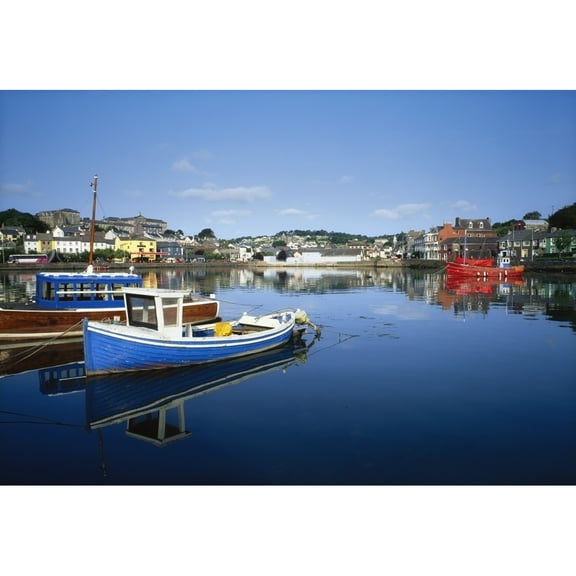 Posterazzi DPI1809676 Kinsale Co Cork Ireland - Boats in The Water in a Town Poster Print by The Irish Image Collection, 18 x 12