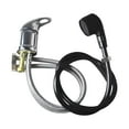 thumbnail image 1 of Grifo de champú para salón, mezclador de agua caliente y fría, unidad de retrolavado de acero inoxidable para lavabo de salón, cabezal de ducha manual 80cmcon tubo negro, 1 of 9