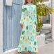 thumbnail image 3 of Vestido largo con estampado de princesa polinesia, vestido morado, vestidos sueltos elegantes para mujer, ropa para mujer, 3 of 4
