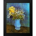 thumbnail image 2 of Van Gogh, Vincent 12x14 Black Modern Framed Museum Art Print Titled - Lilacs Daisies Anemones, 2 of 5