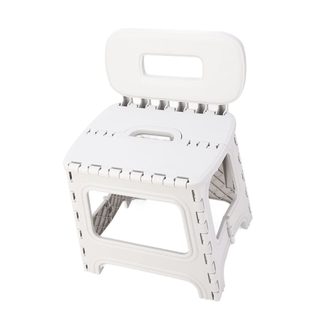 Folding Step Stool, Portable Small Kids Step Stool, with Carry Handle Ergonomic Design, Weight Capacity Up to 300 Pounds, Compact, for Picnics, Camping, Dining, Fishing, Barbecuing