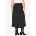 thumbnail image 2 of Woman Within Plus Size Petite Ponte Knit A-Line Skirt, 2 of 5