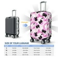 thumbnail image 6 of Daiia Pink Girl Halloween Luggage Cover, Thickened Washable Travel Luggage Covers, Elastic Unique Baggage Covers for 18-20 inch Luggage-Large, 6 of 9