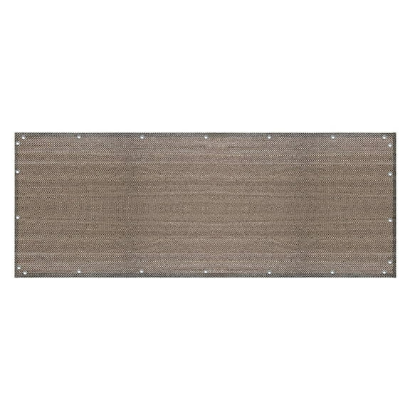 ZJDOAK 3'x16' Balcony Privacy Screen, Brown Deck Shield Screen Fence Cover,UV Protection and Weather-Resistant for Deck, Patio, Backyard, Outdoor Pool, Porch, Railing