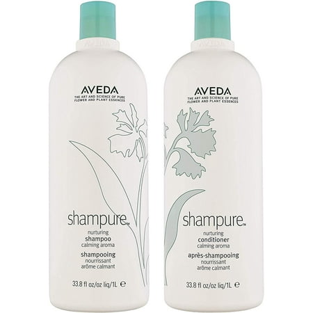 Aveda Shampure Nurturing Shampoo and Conditioner Set with Calming Aroma, 33.8oz Each