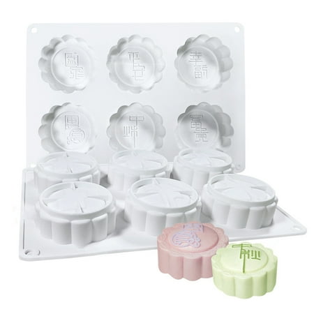 

1/4pcs Non-stick Silicone Fondant Cake Mooncake Mold Chocolate Muffin Cupcake Mould DIY Bakeware Mid-Autumn Festival