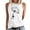 White, variant on Babysbule Womens Tank Tops Summer Women Floral Printing Tank Fit Round-Neck Sleeveless Block Shirts Tunic Tee Tops