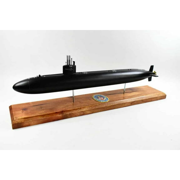 USS City of Corpus Christi SSN-705 Flt I (Black Hull) Submarine Model, US Navy, Scale Model,