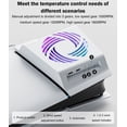 thumbnail image 2 of AARONMEI PS5 Slim RGB Cooling Fan Plate Cover USB2.0 Hub Temperature Sensor, 2 of 9
