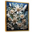 thumbnail image 2 of Designart "Snowdrops, The Milk-White Flowers Of Winter" Snowdrops Floater Framed Wall Decor, 2 of 5