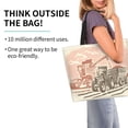 thumbnail image 2 of Balery Combine harvester working with tractor Bolsa Tote Estilo Estético con Cremalleras, Bolsa de Hombro, Bolsa de Compras Grande y Plegable, 2 of 8