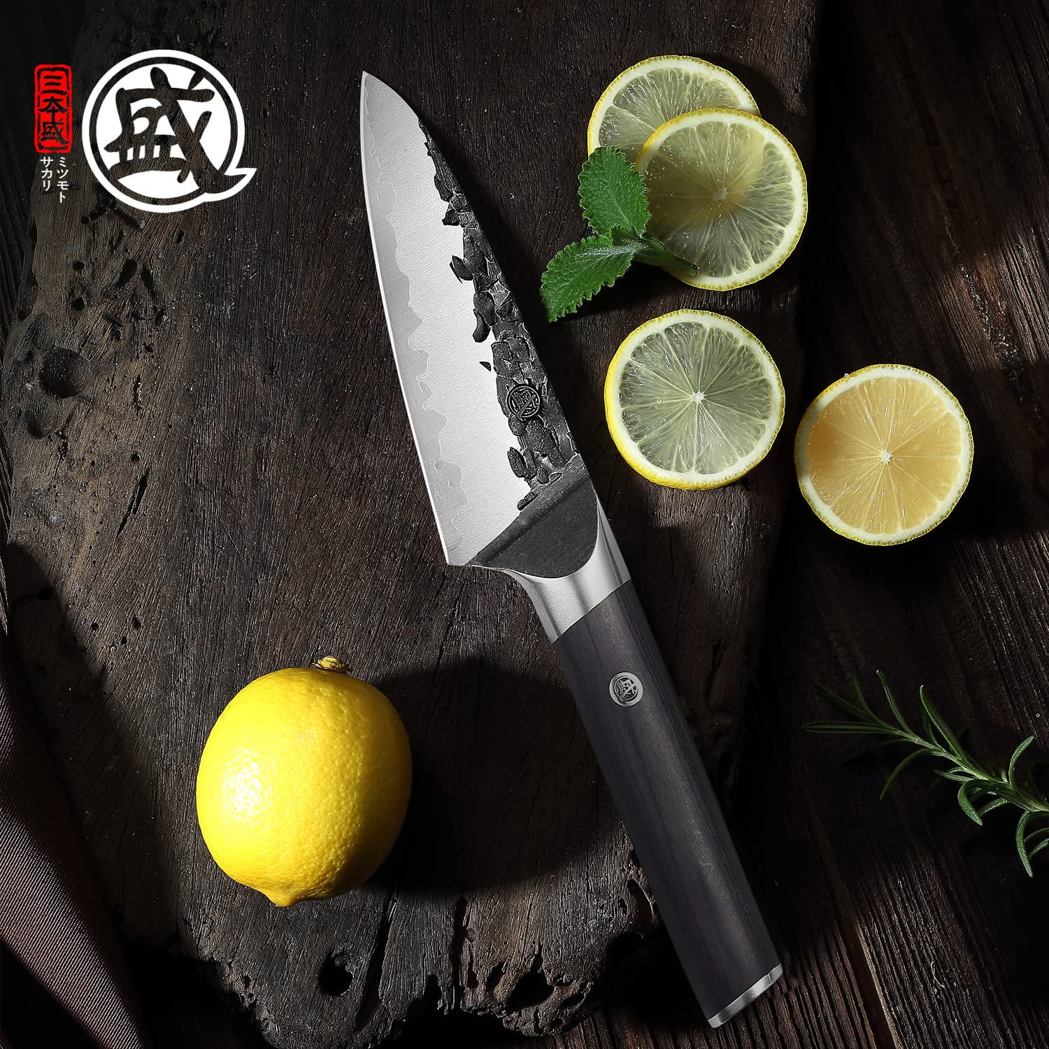 MITSUMOTO SAKARI 4.5 inch Japanese Kitchen Paring Knife, Professional Hand  Forged Kitchen Small Fruit Knife, High Carbon Stainless Steel Classic Petty