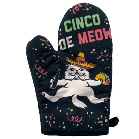 

Cinco De Meow Oven Mitt Funny Taco Cat Mexican Cerveza Kitchen Glove (Oven Mitts)