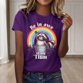 thumbnail image 2 of WEAIXIMIUNG T-Shirts Unis pour Femmes Pack T-Shirts Graphiques Vêtements d'Été Manches Courtes, 2 of 4
