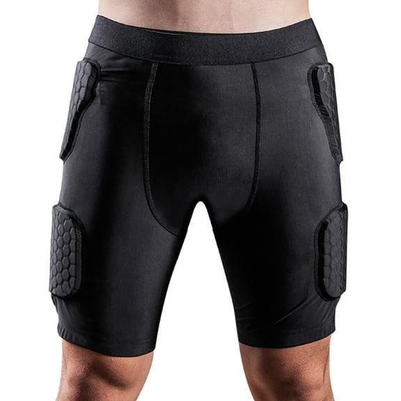 SPRING PARK Anti-collision Men Padded Football Girdle Hip and Thigh Protector for Football Paintball Basketball Ice Skating Rugby Soccer Hockey and All Other Contact Sports