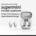 thumbnail image 4 of Auriculares inalámbricos Honcas Invisible Mini Bluetooth 5.3 blancos, 4 of 9