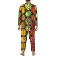 thumbnail image 5 of Kll Spices And Herbs Sleepwear Mens Flannel Pajamas,Long Cotton Pj Set, 5 of 9