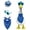 Blue, variant on YuanGuangQ Porch Goose Clothing, White Goose Statue Festival Clothing Set, Courtyard Decoration for Home Garden Yard Patio Outdoor Holiday Festival Decor Ornament Set