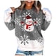 thumbnail image 1 of Mujeres moda cuello redondo Navidad manga larga Tops blusa pulóver sudadera Fridja  fksj1321, 1 of 5