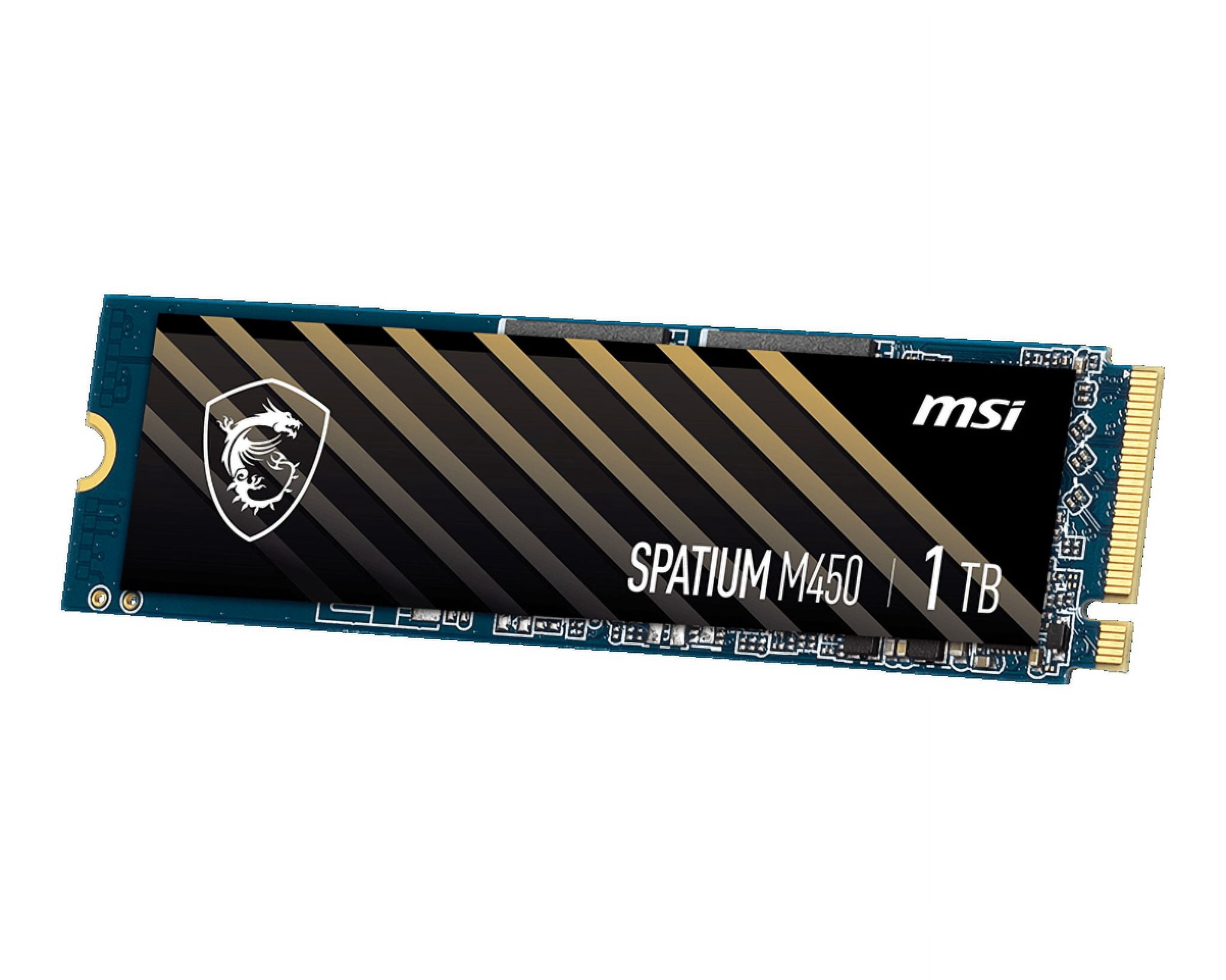 【新品】MSI SPATIUM M450 1TB SSD MSI SPATIUM M450 PCIe 4.0 NVMe M.2 Internal Gaming SSD
