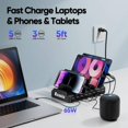 thumbnail image 2 of Estación de carga Lcssio de 300 W, USB C, 8 puertos para múltiples dispositivos, 2 of 6
