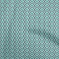 thumbnail image 1 of oneOone Cotton Flex Turquoise Green Fabric Geometric Fabric For Sewing Printed Craft Fabric By The Yard 40 Inch Wide, 1 of 4