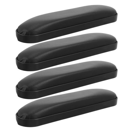 Clispeed 4Pcs Black Manual Wheelchair Armrest Pads Wear Resistant Easy Install