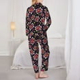 thumbnail image 6 of Goofa Ladybug Printed Women’s 2 Piece Pajama Set Super,Pajamas Women's Long Sleeve Sleepwear Soft Button Down Loungewear Pjs Lounge Set Nightwear-Large, 6 of 9