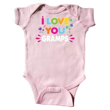 

Inktastic I Love You Gramps with Flowers Gift Baby Girl Bodysuit