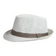 thumbnail image 1 of Sombreros de paja panamá para hombres y mujeres, sombreros de playa para el sol de verano, sombreros de paja de jazz con ala ancha, transpirables y huecos, con protección solar, 1 of 5
