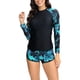 thumbnail image 5 of Traje de baño de dos piezas para mujer Bouanq 2024, tankini, traje de baño de manga larga con protección UV, pantalones cortos para niño, camiseta de baño, 5 of 7