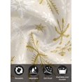 thumbnail image 7 of Christmas Yellow Snowflake Cloth Napkins Set of 6 Reusable Dinner Napkins, Winter Xmas Retro Beige Cocktail Napkin Washable Table Napkins for Wedding/Holiday Party/Baby Shower 20"x20", 7 of 7