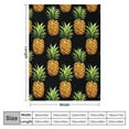 thumbnail image 4 of MDO Levens Pineapple Blanket Gifts for Women Girls Mom, Tropical Fruits Decoration for Home Bedroom Living Room Chair Office, Soft Comfort Fuzzy Lightweight Throw Blankets Black 50"x60", 4 of 6