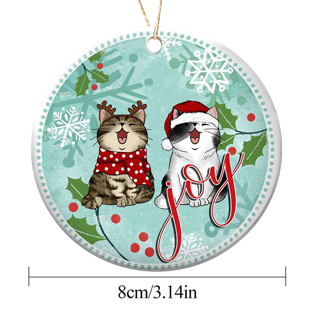 New Kitten with Toys Personalized Christmas Ornament 2021