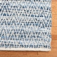 thumbnail image 4 of SAFAVIEH Montauk Robynne Braided Chevron Runner Rug, Blue, 2'3" x 7', 4 of 5