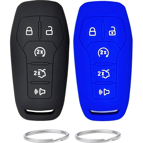 REPROTECTING Silicone Rubber Key Fob Cover Compatible with 2013 2014 2015 2016 2017 2018 Ford Explorer Edge F-150 F-250
