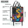 thumbnail image 3 of Abstract colorful graffiti art 37 Pack Kick Mat Back Seat Protector With Storage Pockets, Universal Car Seat Back Organizer For Pets, Waterproof Backseat Protector For Most Car, 3 of 5