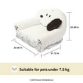 thumbnail image 2 of kashima® x Peanuts™ Snoopy Comic Pet Sofa Bed – Soft Plush Dog & Cat Couch, Removable Cushion, Machine Washable, Anti-Slip Bottom – for Small Pets Under 7.5kg, 2 of 9