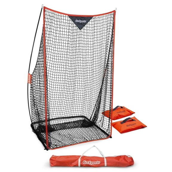 GoSports Football 7' x 4' Kicking Net | Ultra-Portable Design with Weighted Sand Bag