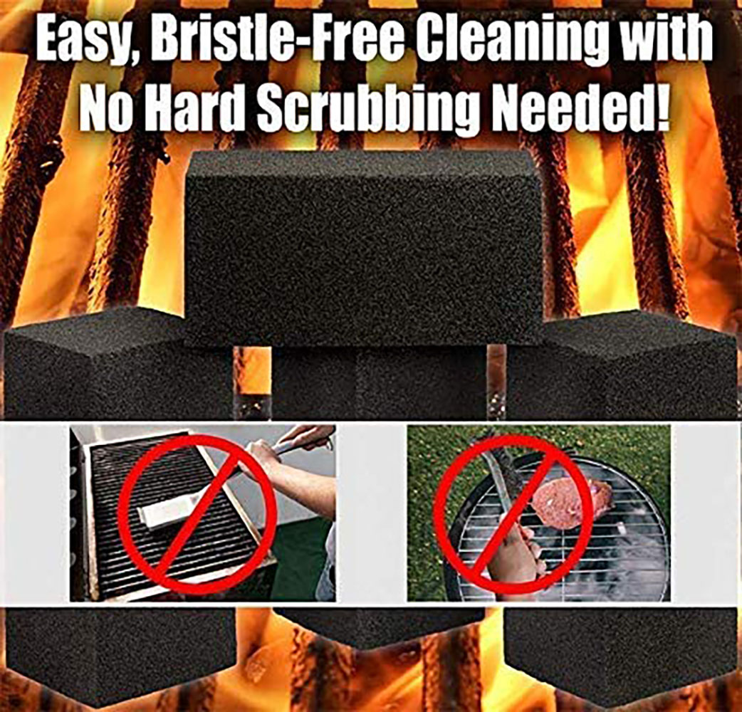 Avant Grub Heavy Duty Chemical Free Pumice Grill Cleaning Brick, 4 Pack - image 4 of 7