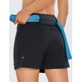 thumbnail image 4 of CRZ YOGA Women's Lightweight Hiking Shorts 4'' Stretch for Athletic Summer Travel Outdoor with Zip Pockets, 4 of 5