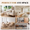 thumbnail image 5 of Poshby 88.58''W Sectional Sofa 3 Seater Couch with Chenille, Modern Square Arm for Living Room, Light Green, 5 of 14