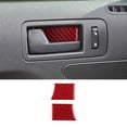 thumbnail image 1 of Real Bright Soft Car Interior Carbon Fiber Sticker DecorationRed Carbon Fiber Interior Door Handle Bowl Cover For Ford Mustang 2009-2013Auto Car Protection Interior Accessories, 1 of 8