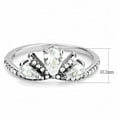 thumbnail image 6 of Rings for Women Silver 316L Stainless Steel DA140 - AAA Grade Cubic Zirconia in Clear, 6 of 6